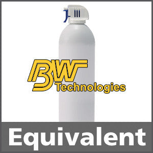 BW Technologies CG-BUMP1 Bump Test Gas: 2.5% vol. Methane, 10% Oxygen, 200 ppm Carbon Monoxide, 40 ppm Hydrogen Sulfide, Balance Nitrogen