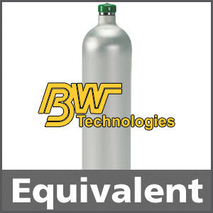 BW Technologies CG-JXH Calibration Gas: 2.5% vol. Methane, 19% Oxygen, 25 ppm Hydrogen Sulfide, Balance Nitrogen