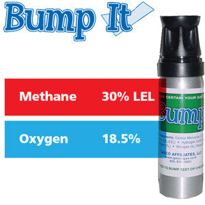 Gasco Multi-Gas Bump-It 344: 30% LEL Methane, 18.5% Oxygen, Balance Nitrogen