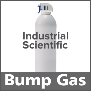 Industrial Scientific 1810-2283 Bump Test Gas: 50% LEL Methane, 15% Oxygen, 100 ppm Carbon Monoxide, 25 ppm Hydrogen Sulfide, Balance Nitrogen