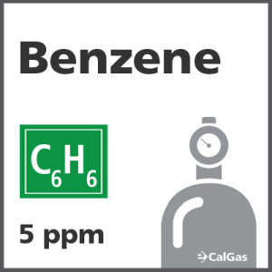 Benzene Calibration Gas - 5 PPM (C6H6)