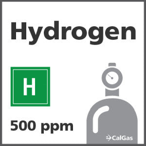 Hydrogen Calibration Gas - 500 PPM (H)