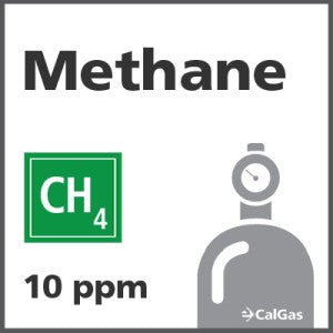 Methane Calibration Gas - 10 PPM (CH4)