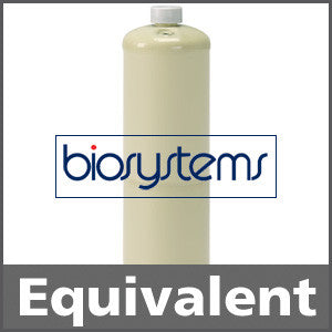 Biosystems 54-9045E Calibration Gas: 1.62% vol. Methane, 50% LEL Propane, (50% LEL Propane Equivalent), 18% Oxygen, 50 ppm Carbon Monoxide, Balance Nitrogen