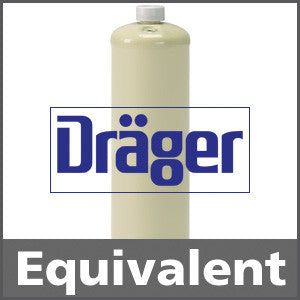 Draeger 4594656 Calibration Gas: 50% LEL Methane, 20.9% Oxygen, 100 ppm Carbon Monoxide, Balance Air
