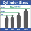 Gasco Multi-Gas 438: 25% LEL Propane, 19% Oxygen, 50 ppm Carbon Monoxide, 25 ppm Hydrogen Sulfide, Balance Nitrogen