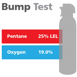 Gasco Multi-Gas Bump Test 312: 25% LEL Pentane, 19% Oxygen, Balance Nitrogen