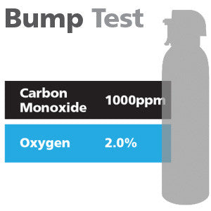 Gasco Multi-Gas Bump Test 383B: 2% Oxygen, 1000 ppm Carbon Monoxide, Balance Nitrogen