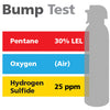 Gasco Multi-Gas Bump Test 407: 30% LEL Pentane, 25 ppm Hydrogen Sulfide, Balance Air