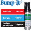 Gasco Multi-Gas Bump-It 325: 10% LEL Pentane, 18% Oxygen, 35 ppm Carbon Monoxide, Balance Nitrogen