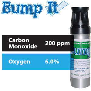 Gasco Multi-Gas Bump-It 378: 6% Oxygen, 200 ppm Carbon Monoxide, Balance Nitrogen