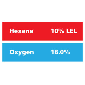 Gasco Multi-Gas 334: 10% LEL Hexane, 18% Oxygen, Balance Nitrogen