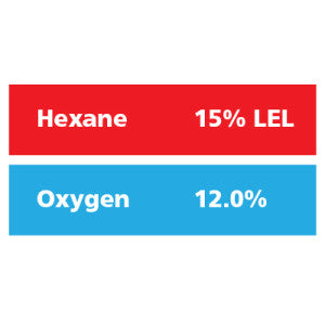 Gasco Multi-Gas 335: 15% LEL Hexane, 12% Oxygen, Balance Nitrogen