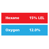 Gasco Multi-Gas 335: 15% LEL Hexane, 12% Oxygen, Balance Nitrogen