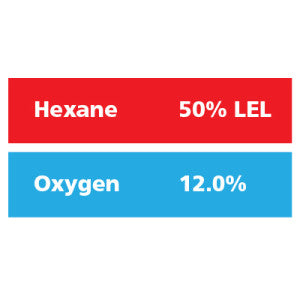 Gasco Multi-Gas 336: 50% LEL Hexane, 12% Oxygen, Balance Nitrogen