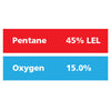 Gasco Multi-Gas 346: 45% LEL Pentane, 15% Oxygen, Balance Nitrogen
