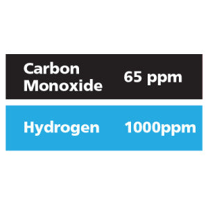 Gasco Multi-Gas 396: 65 ppm Carbon Monoxide, 1000 ppm Hydrogen, Balance Nitrogen