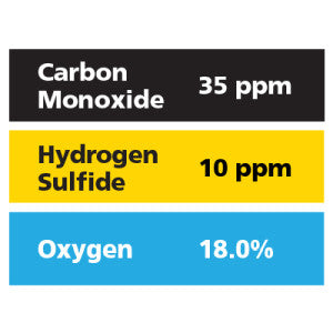 Gasco Multi-Gas 462: 18% Oxygen, 35 ppm Carbon Monoxide, 10 ppm Hydrogen Sulfide, Balance Nitrogen