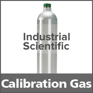 Industrial Scientific 1810-9080 Equivalent Calibration Gas: 2.5% vol. Methane, 19% Oxygen, 100 ppm Carbon Monoxide, 25 ppm Hydrogen Sulfide, Balance Nitrogen