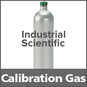 Industrial Scientific 1810-6773 Equivalent Calibration Gas: 25% LEL Pentane, 19% Oxygen, 100 ppm Carbon Monoxide, 5 ppm Nitrogen Dioxide, Balance Nitrogen