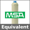 MSA 813718 Calibration Gas: 50% LEL Methane, 15% Oxygen, 60 ppm Carbon Monoxide, Balance Nitrogen