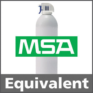 MSA 814349 Bump Test Gas: 2.5% Methane, 15% Oxygen, 300 ppm Carbon Monoxide, 35 ppm Hydrogen Sulfide, Balance Nitrogen (Minimum Order 12 Units)
