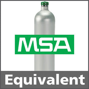 MSA 10048788 Calibration Gas: 1.45% vol. Methane, 15% Oxygen, 20 ppm Hydrogen Sulfide, Balance Nitrogen
