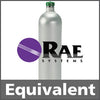 RAE Systems 600-0050-000 Calibration Gas: 50% LEL Methane, 20.9% Oxygen, 50 ppm Carbon Monoxide, 25 ppm Hydrogen Sulfide, Balance Air
