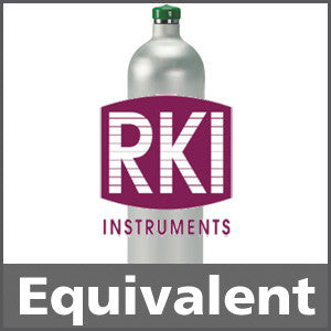 RKI Instruments 81-0154RK-02 Calibration Gas: 50% LEL Methane, 12% Oxygen, 50 ppm Carbon Monoxide, 25 ppm Hydrogen Sulfide, Balance Nitrogen