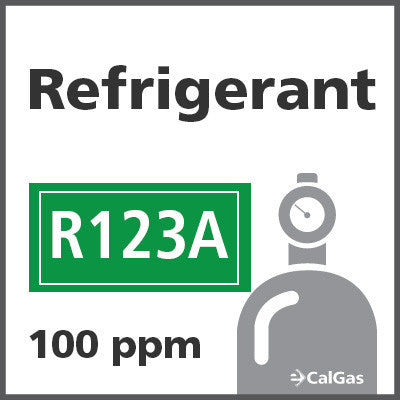 Refrigerant R123A Calibration Gas - 100 PPM