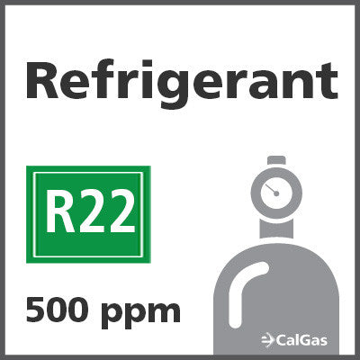 Refrigerant R22 Calibration Gas - 500 PPM