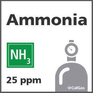 Ammonia Calibration Gas - 25 ppm (NH3)