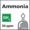 Ammonia Calibration Gas - 50 ppm (NH3)
