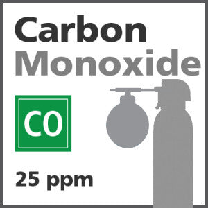 Carbon Monoxide Bump Test Gas - 25 PPM (CO)