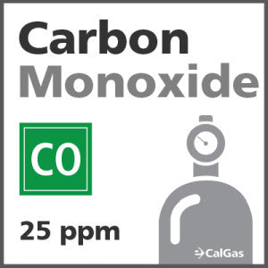 Carbon Monoxide Calibration Gas - 25 PPM (CO)