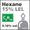 Hexane 15% LEL Calibration Gas - 0.18% vol. (C6H14)