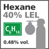 Hexane 40% LEL Bump Test Gas - 0.48% vol. (C6H14)