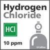Hydrogen Chloride Calibration Gas - 10 ppm (HCl)