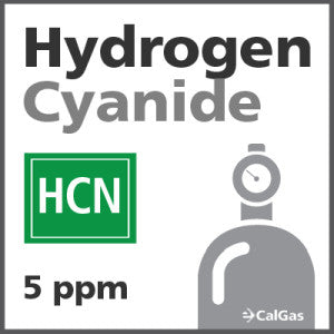 Hydrogen Cyanide Calibration Gas - 5 ppm (HCN)