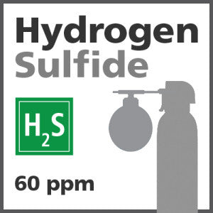 Hydrogen Sulfide Bump Test Gas - 60 ppm (H2S)