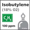 Isobutylene Calibration Gas - 100 PPM (C4H8), 18% O2 in Nitrogen for Biosystems