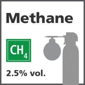 Methane Bump Test Gas - 2.5% vol. (CH4)