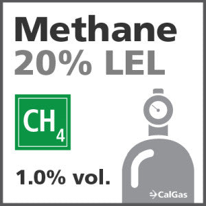 Methane 20% LEL Calibration Gas - 1.0% vol. (CH4)