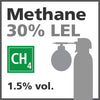 Methane 30% LEL Bump Test Gas - 1.5% vol. (CH4)
