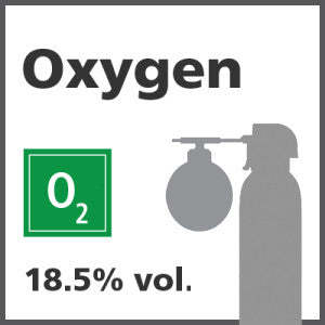 Oxygen Bump Test Gas - 18.5% vol. (O2)