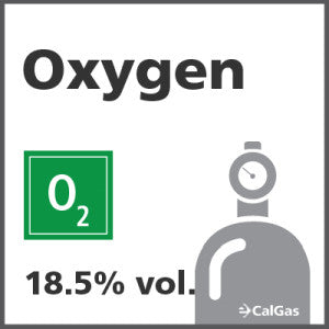 Oxygen Calibration Gas - 18.5% vol. (O2)