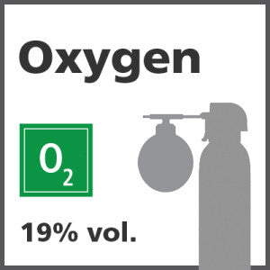 Oxygen Bump Test Gas - 19% vol. (O2)
