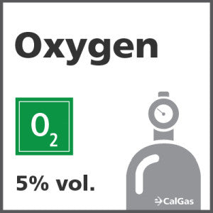 Oxygen Calibration Gas - 5% vol. (O2)