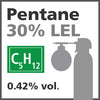 Pentane 30% LEL Bump Test Gas - 0.42% vol. (C5H12)