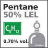 Pentane 50% LEL* Calibration Gas - 0.70% vol. (C5H12)